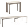 Mondo Extendable Dining Table in Taupe / Sand