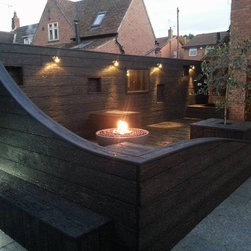 Hemi Fire Pit in a client's garden, UK - Fire Pits