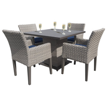 Monterey Square Dining Table with 4 Chairs Navy