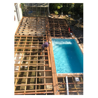 Extension, rénovation et création d'une terrasse avec piscine maison au