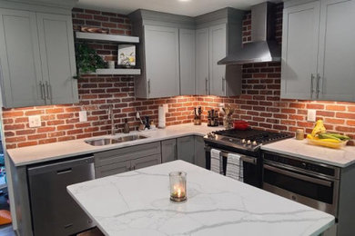 Example of a trendy kitchen design in Baltimore