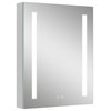 Recessed/Surface Mount LED Medicine Cabinet Mirror with Defogger, 24"x30" Right Hinge