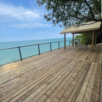 Glass Railings - Creative Custom Decks Inc.