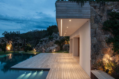 Foto di una terrazza stile marinaro