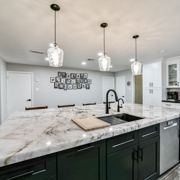 Modern Kitchen Transformation in Baytown Texas -side view