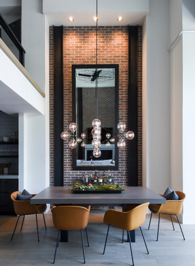 Industrial Dining Room by Denton House Design Studio