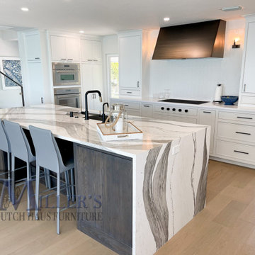 White Coastal Siesta Key Kitchen