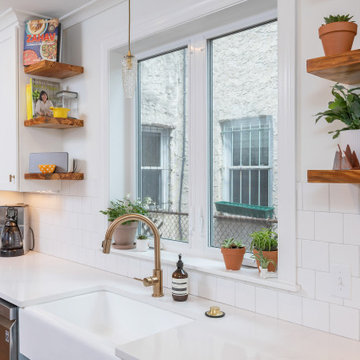 Philadelphia kitchen, bedroom and roof deck addition in Graduate Hospital
