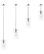 Effimero 1-Light Stem Hung Pendant Lamp, Polished Chrome