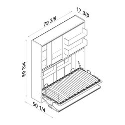 Parete Letto - Twin Wall Bed System - Kids Desks And Desk Sets