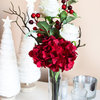 Merry Christmas Rose Hydrangea Arrangement, Red