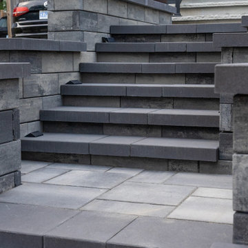 Modern Front Entrance & Landscape Lighting Transformation