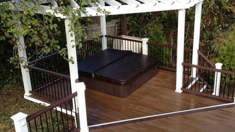 Backyard Deck with Pergola