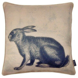 Rustic Outdoor Cushions And Pillows Indoor/Outdoor Pillow, Rabbit