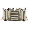 Fiona Striped Pillow in Natural., 20"x20", With Pillow Insert