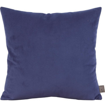HOWARD ELLIOTT BELLA Pillow Throw 20x20 Royal Blue Polyester Velvet