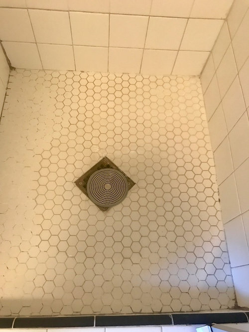 Porcelain Shower Tile Did I Ruin The, Clean Shower Floor Tile Grout