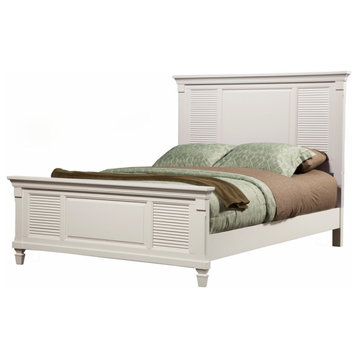 Winchester Queen Shutter Pannel Bed, White