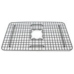Sinkology - SinkSense Wren Matte Black 27" x 15" Kitchen Sink Bottom Grid - When you’re washing dishes, you’re focused on one thing: getting the job done. Our kitchen sink bottom grids are designed to protect your sink and your dishes from the normal wear-and-tear of busy kitchens. Made from heavy-gauge steel and finished with a powder coating, these grids are strong and don’t interrupt the design of your sink. Our lifetime warranty guarantees the durability of this bottom grid for as long as you own it.