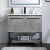 Elegant VF42036CG 36" Single Bathroom Vanity, Concrete Gray
