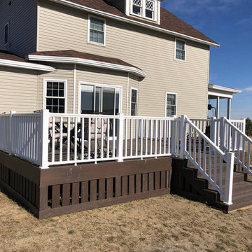 Composite Deck and Sliding Glass Door