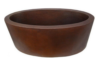 Hand Crafted Oval Freestanding Copper Tub