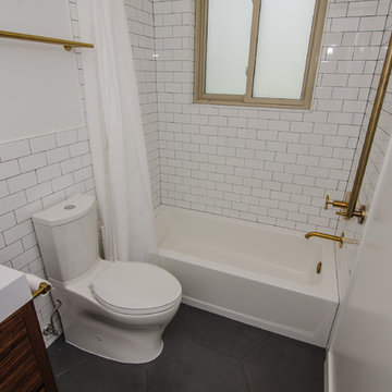 MidCentury Inspired Family Bathroom
