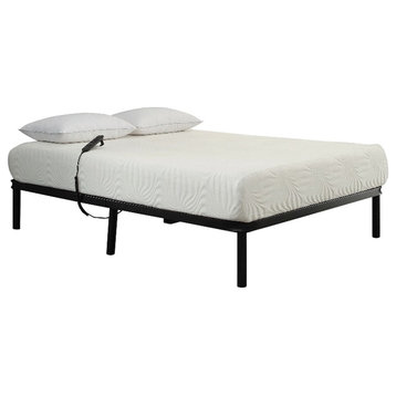 Coaster Stanhope Modern Metal Twin XL Adjustable Bed Base in Black