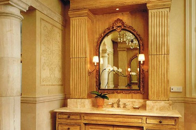 Inspiration for a mediterranean bathroom remodel in Chicago