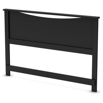 South Shore Step One Full/Queen Headboard, 54/60'', Pure Black
