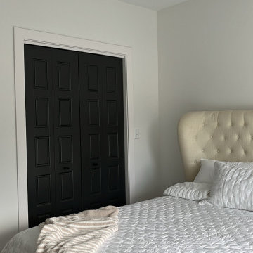 Black and Gold Basement Remodel