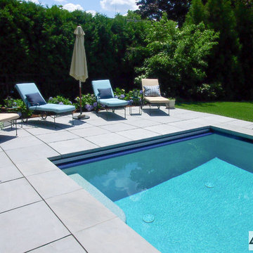 Contemporary Paver Pool deck