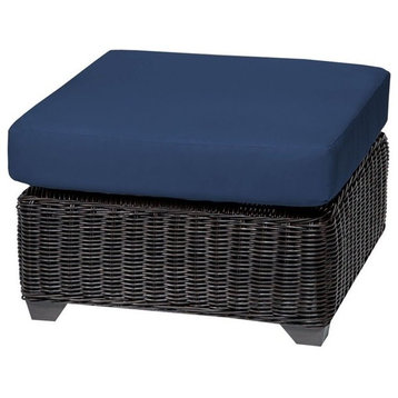 Bowery Hill Patio Ottoman in Navy