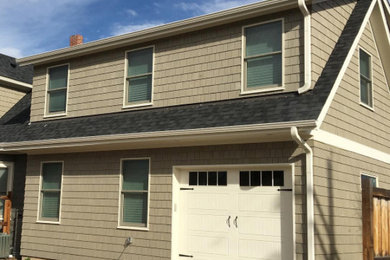 Transitional exterior home idea in Denver