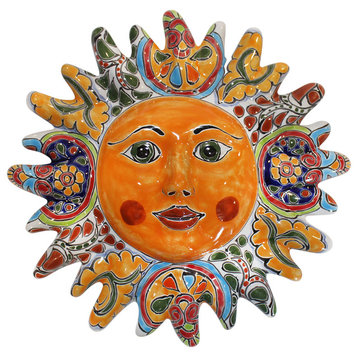 Talavera Sun Face, 12" Diameter, A