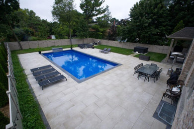 A Refined Interlocking Backyard & Outdoor Living Redesign Etobicoke, Ontario