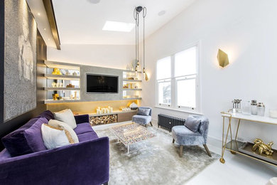 Large contemporary living room in London.