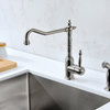 ANZZI Locke 1-Handle Standard Kitchen Faucet with Side Sprayer