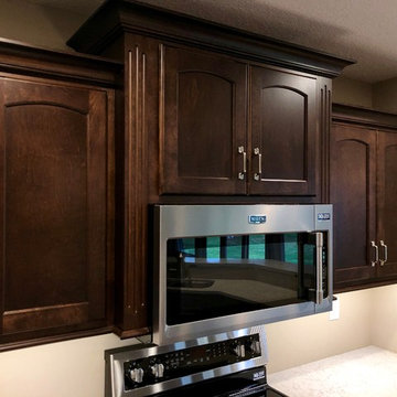 New Home-Geneseo, IL Koch Cabinets Birch Mocha Gray Lagoon MSI Quartz