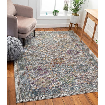 Well Woven Allure Fiona Vintage Persian Mosaic Multi Area Rug, 3'11"x5'3"