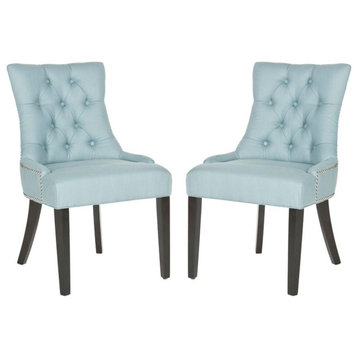 Harlow 19''H  Tufted Ring Chair (Set Of 2) - Silver Nail Heads, Mcr4716E-Set2