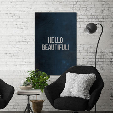 "Hello Beautiful!" Painting Print on Wrapped Canvas