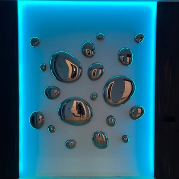 3D Drops Wall Decor Compositions Silver