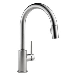Delta Trinsic Arctic 1-Handle Pull-Down Kitchen Faucet - Kitchen Faucets