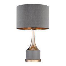 50 Most Por Gray Table Lamps For 2019 Houzz Small Gold Cone Neck Lamp