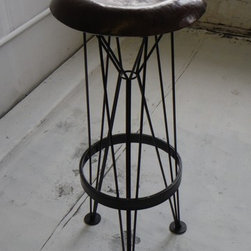 Hammered steel bar stool - Products
