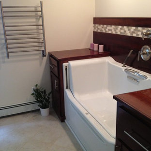 Große Badezimmer mit Zink-Waschbecken/Waschtisch Ideen, Design & Bilder