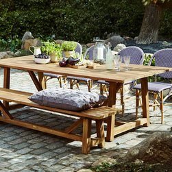 Sika Design Sofie Bistro Chair & George Teak Table - Outdoor Dining Chairs