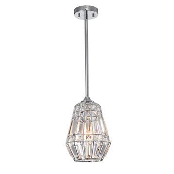 Trazi 1-Light Crystal Ceiling Pendant Lamp