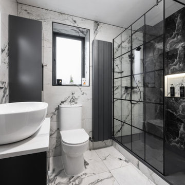 Bathroom - Black Mist Porcelain Polished Tile